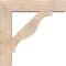 Ekena Millwork Funston Block Smooth Bracket w/ Offset Brace, Douglas Fir, 7 1/2"W x 32"D x 32"H BKT0806X32X32FST05SDF - alternate 3